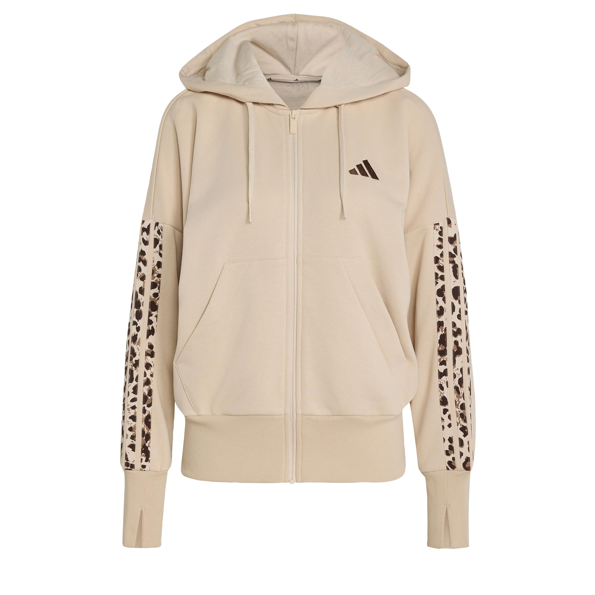 adidas Women's Seasonal Essentials 3-Streifen Kapuzenjacke, Animalprint