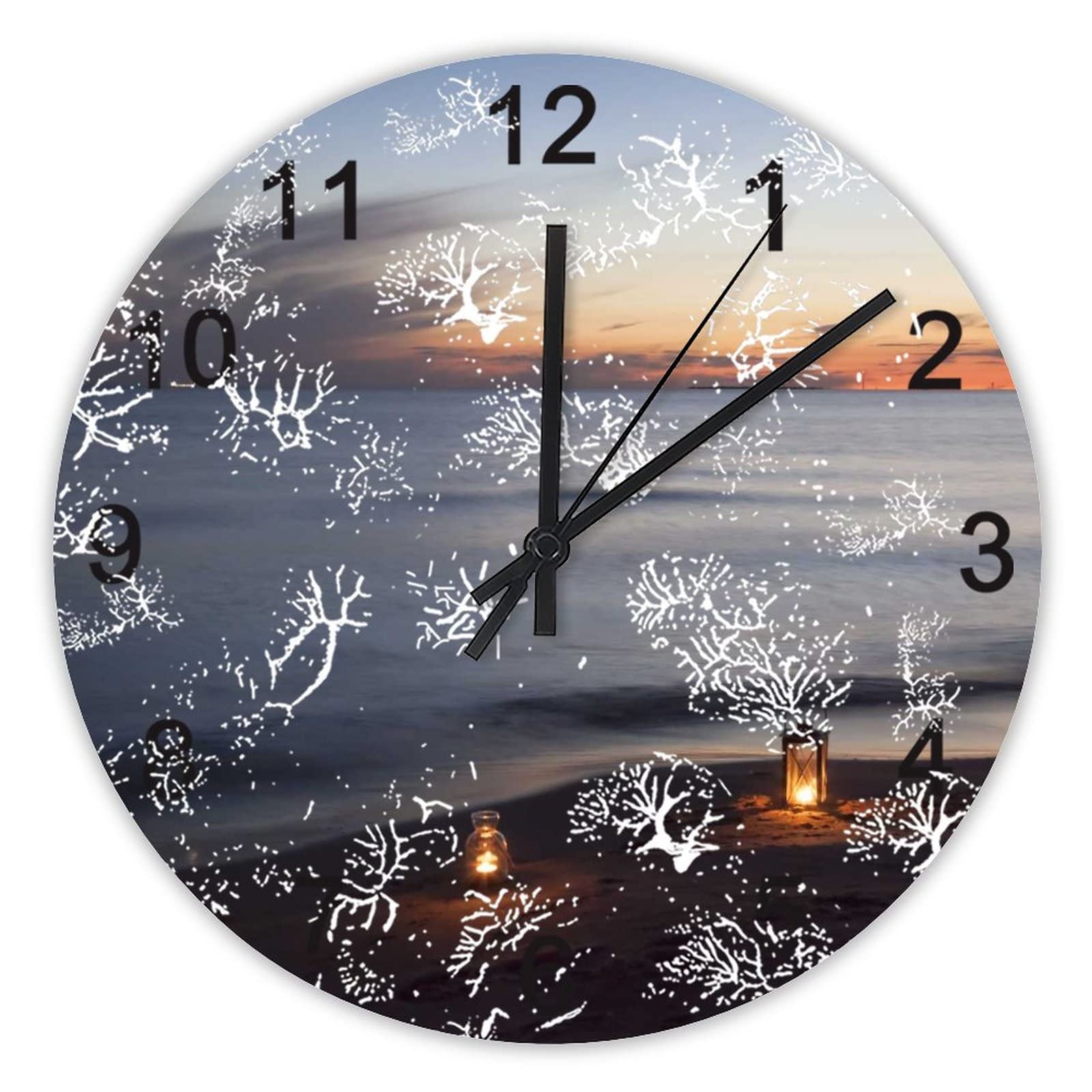 Horloge murale silencieuse sans tic-tac pour des nuits calmes dans la chambre