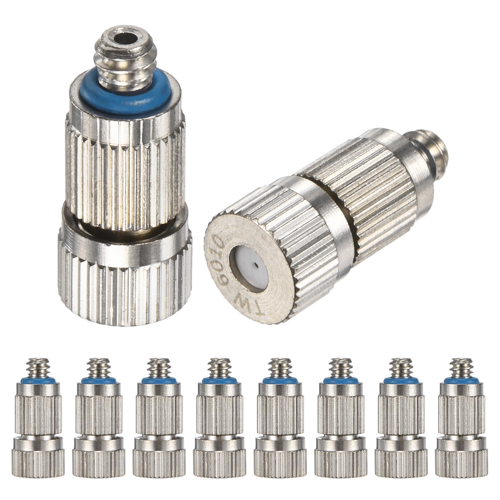 20 sztuk mosiężnych dysz zraszających, dysze zraszające o otworze 0,024"/0,6 mm, głowica dyszy zraszającej wysokociśnieniowej do systemów chłodzenia zewnętrznego/szklarni/ogrodów [3/16]
