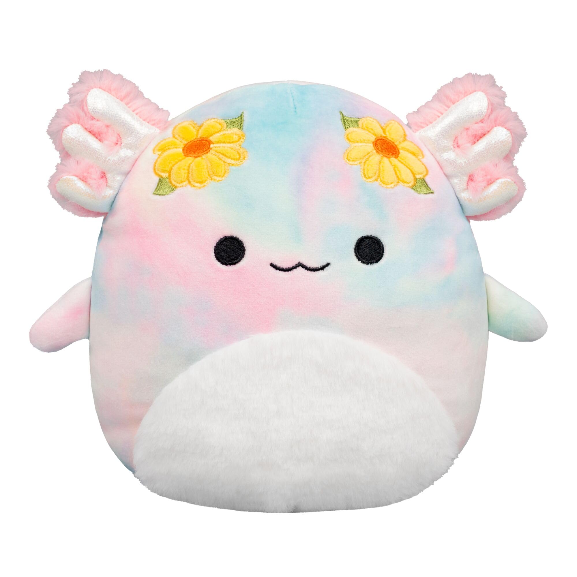 Squishmallows SQCR09459 - Tinley der Axolotl mit Blumen 19 cm, offizielles Jazwares Plüsch, superweiches Kuscheltier - 1