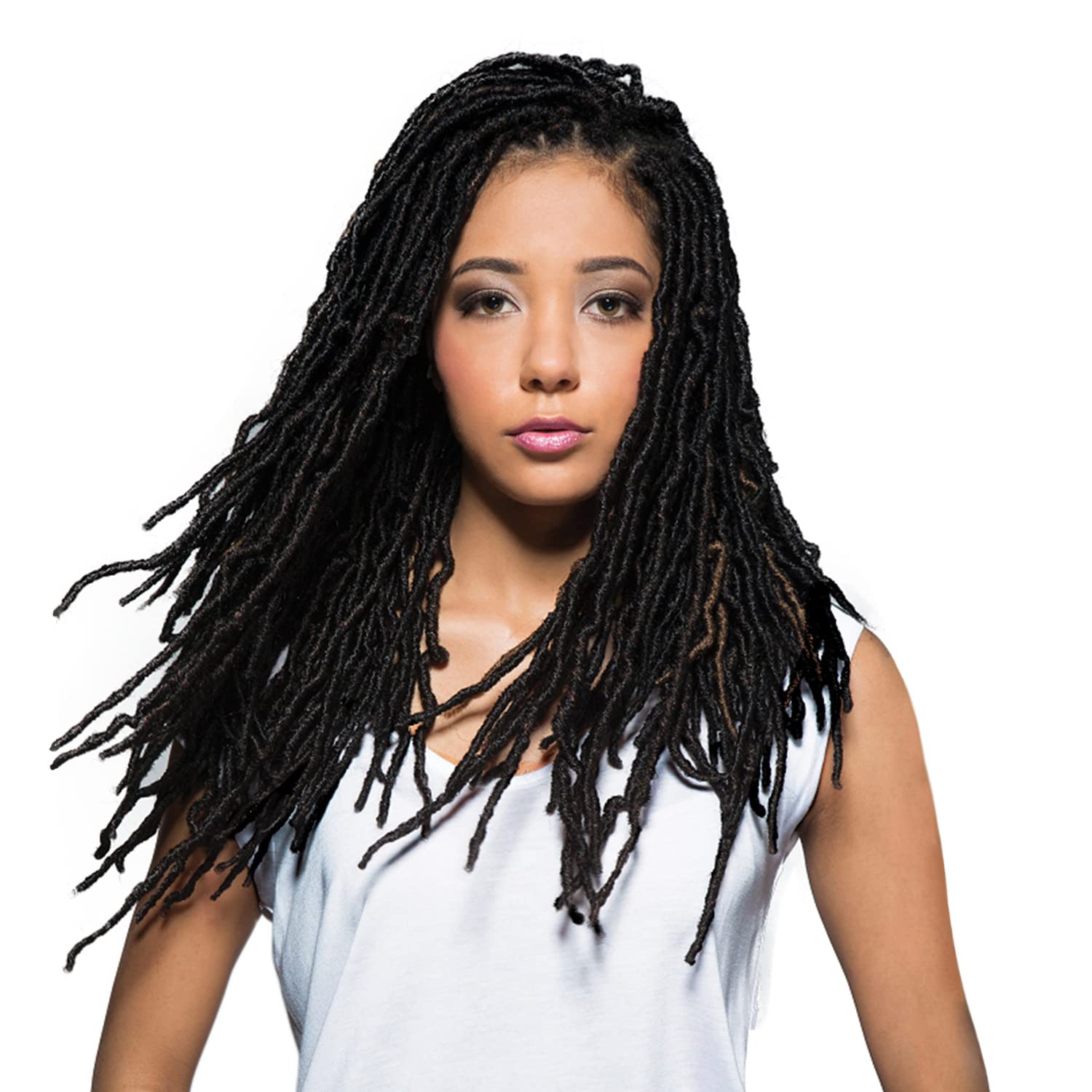 Bobbi Boss Synthetic Hair Crochet Braids African Roots Braid Collection Nu Locs 18" (T1B/30)