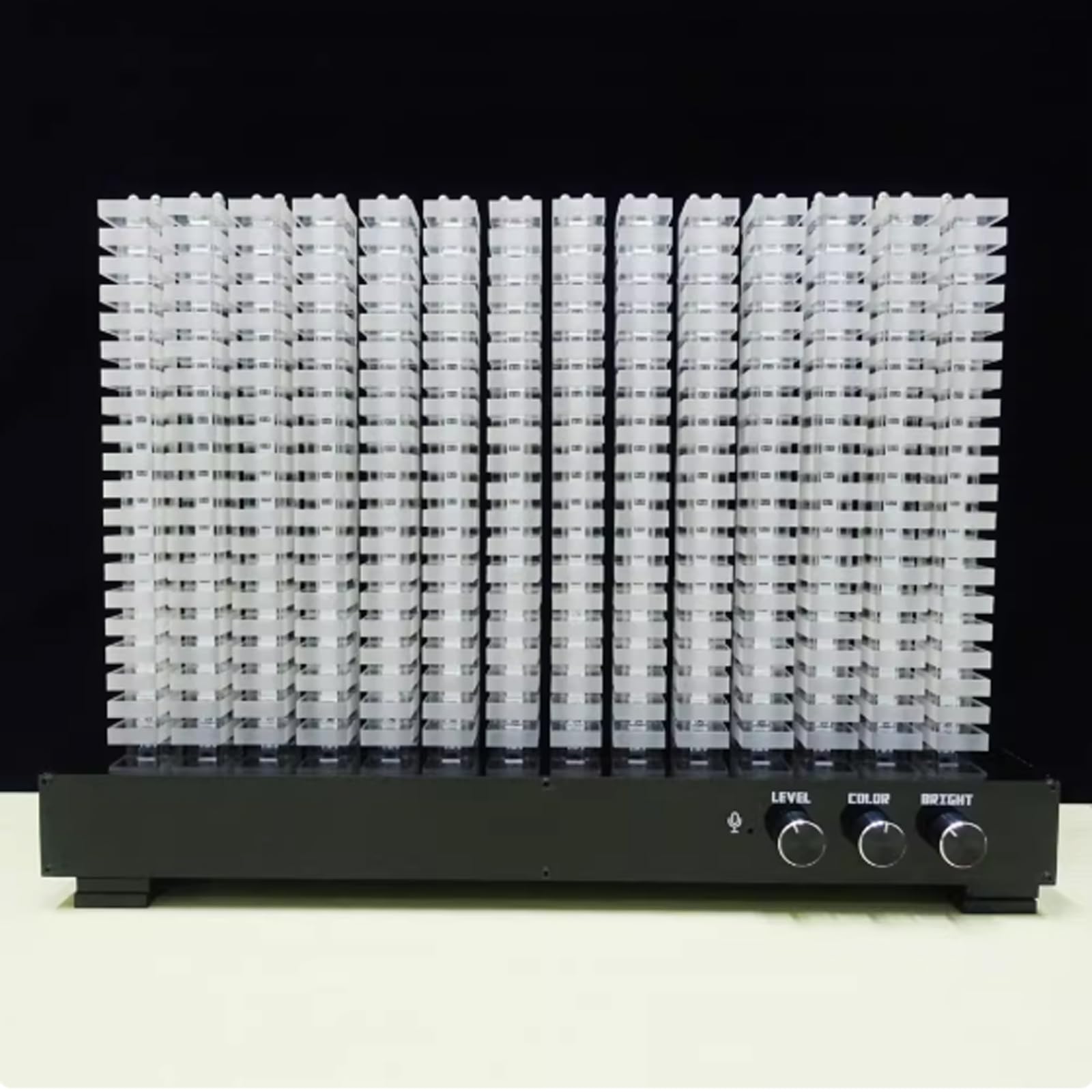 Analizzatore di Spettro Audio, Luce a LED per Spettro Musicale, 16 Milioni di Colori, Spettro a 14 Segmenti, Misuratori VU per Visualizzazione dello Spettro, per Feste/Camera da Letto/casa