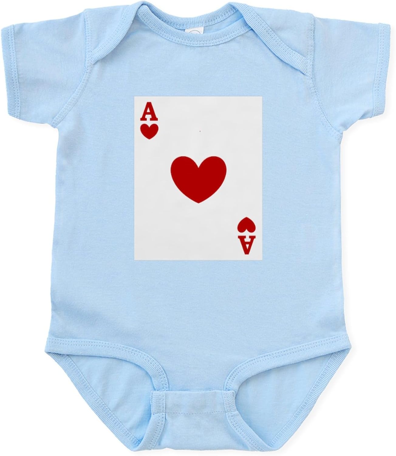 CafePress Ace of Hearts Card Player Infant Bodysuit Cute Infant Bodysuit Baby Romper
