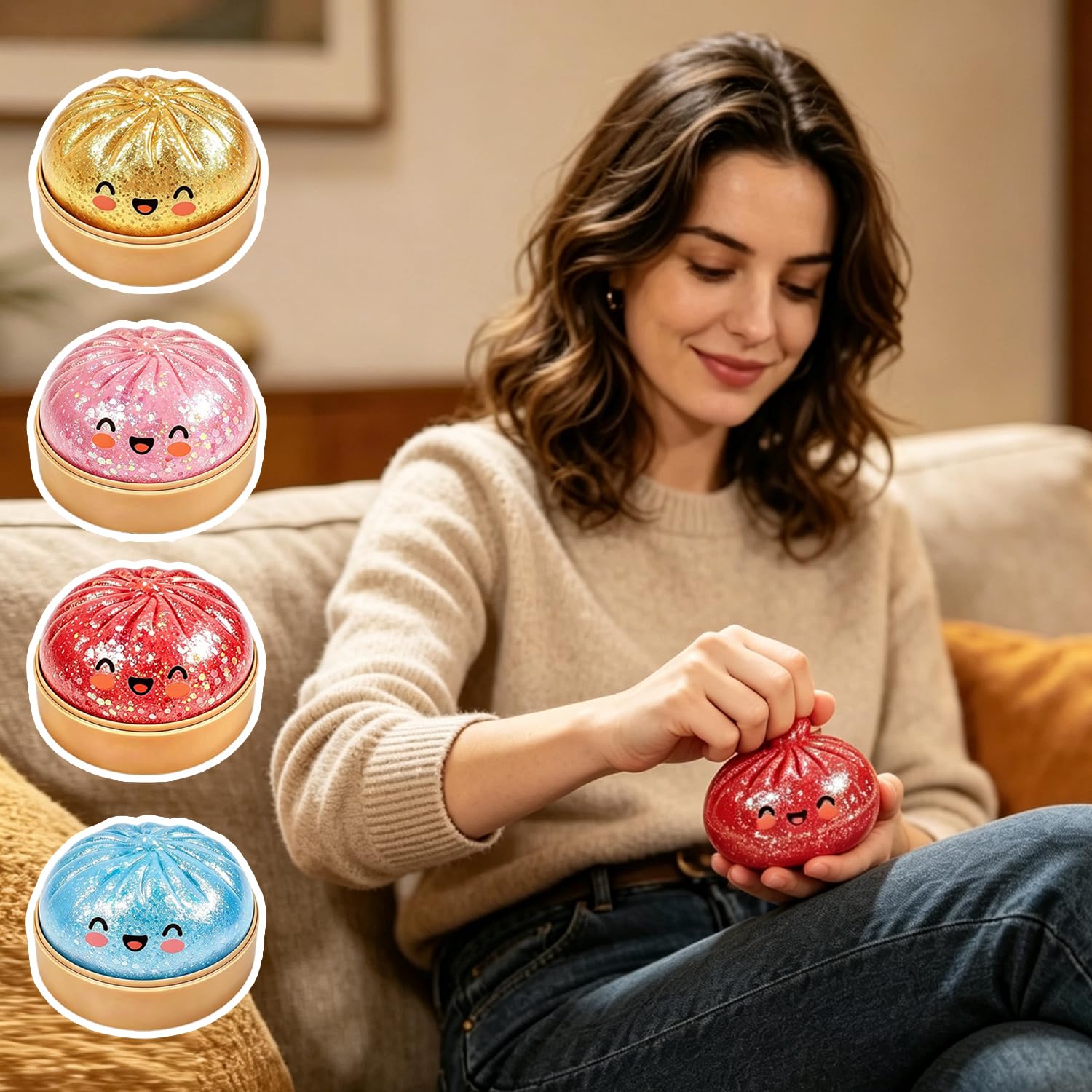 Lot de 4 boulettes, cadeaux pour adultes