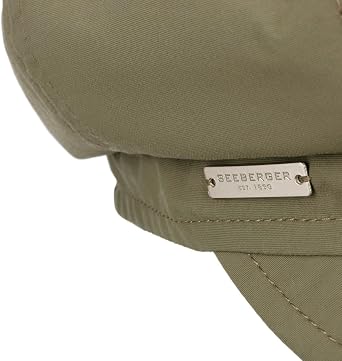Seeberger Rainy Day Newsboy Cap Women Olive One Size