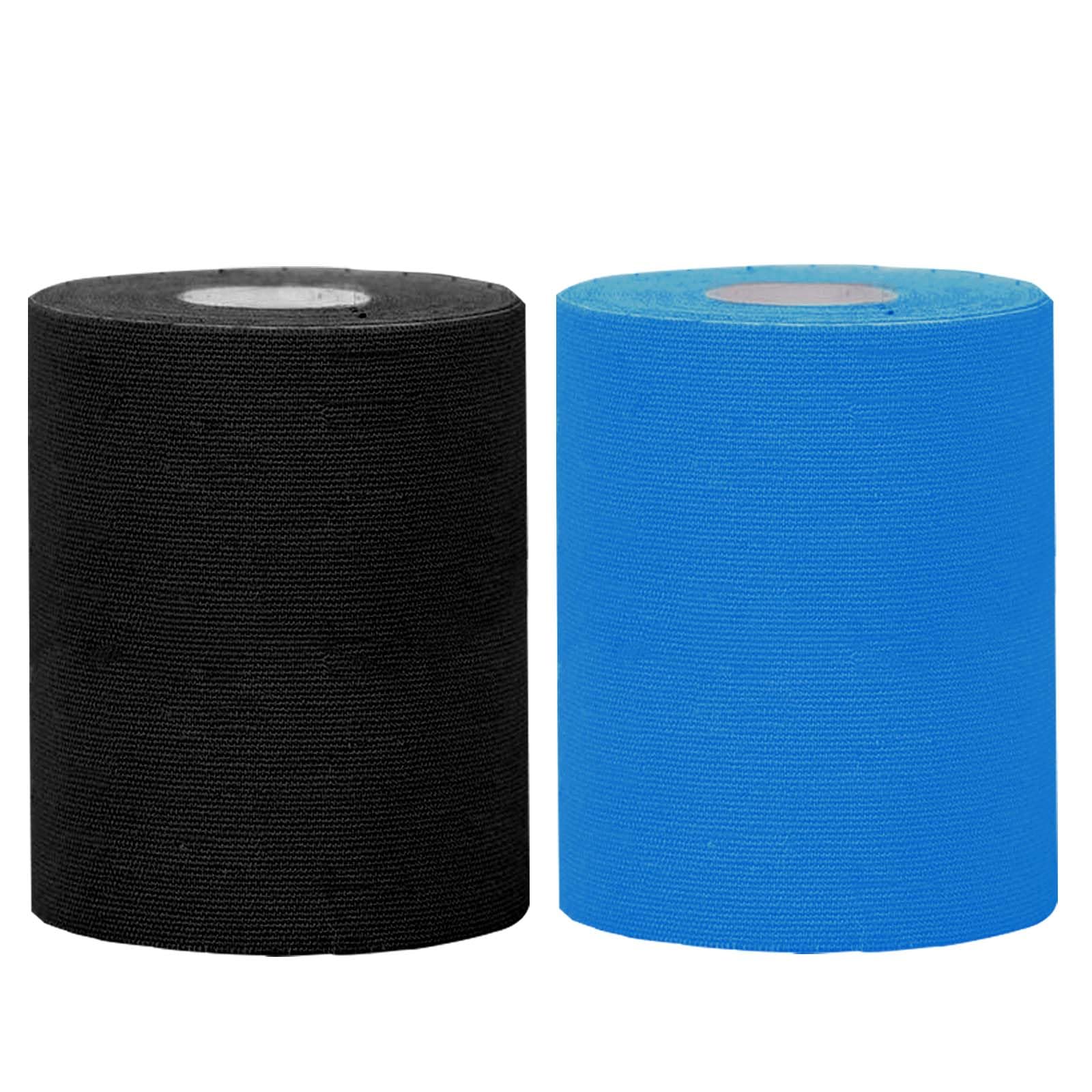 NELLHOMY 2 Rollen Kinesiotapes Kinesiology Tape, 7.5cm x 5m Sport Tape, Elastisch & Wasserfest Physio Tape Knie Tape für Schulter, Rücken, Knie, Ellenbogen und Nacken