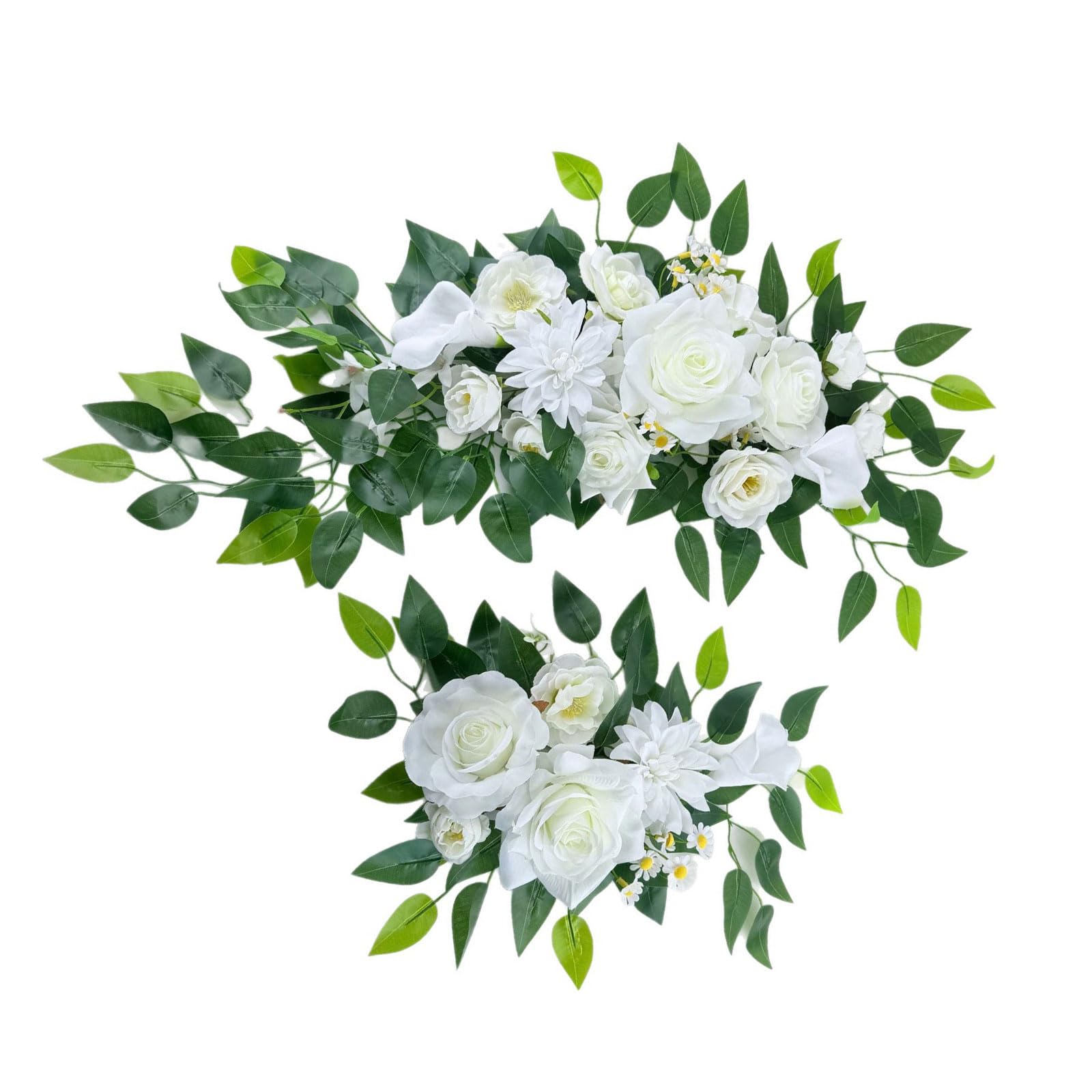 Limtula Artificial Flower Realistic Simulation Rose Flower for Chair Back Decoration Wedding Backdrop Engagement Bridal Showers Fraudulent Rose Decorations for Wedding