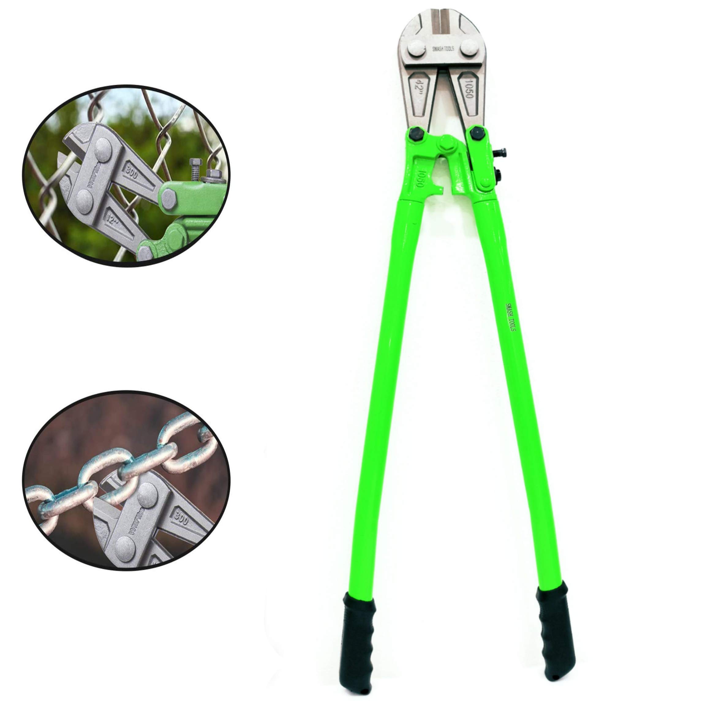 DARIT Smash 106cm Long Bolt Cutter,Heavy Duty Steel Chrome Alloy Jaws Compound Cutting Chain Comfortable Ergonomic Shape Soft Rubber Grip Thick Handle (42 INCHES) 4