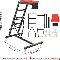 Vista 7 de VEVOR Creeper Automotriz Superior, con Altura Ajustable de 49.6" a 75.6", Capacidad de 400 LBS, Creeper Alto, 4 Ruedas Giratorias, Creeper