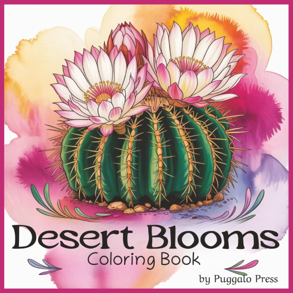 Desert Blooms Coloring Book