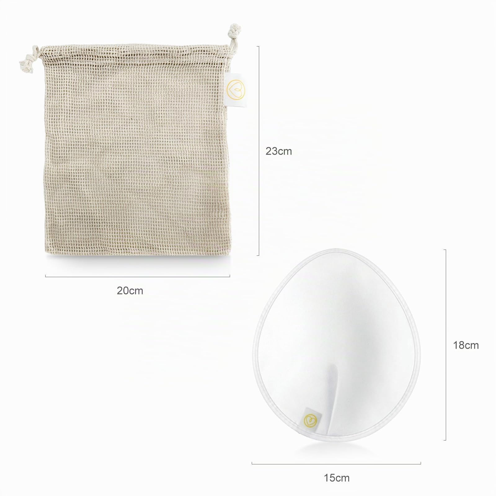 First Days Maternity - Almohadillas reutilizables para el pecho - Almohadillas de tamaño extragrande, paquete de 6 almohadillas lavables para lactancia, algodón orgánico (paquete de un paquete)
