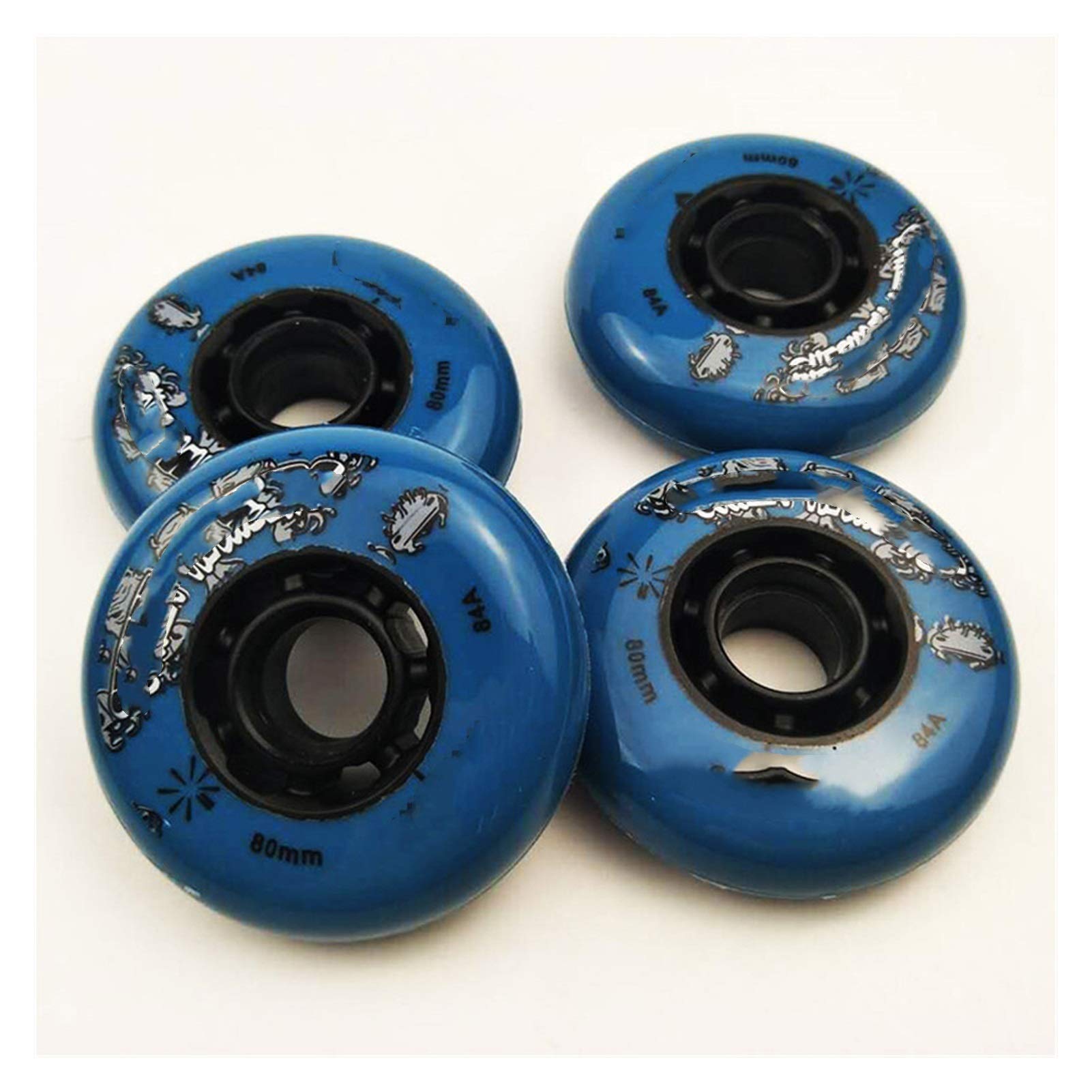 Skateboard-Räder, Rollschuh-Räder 84A Skating-Rad 80 76 72MM Reifen für Roller-Inline-Skates-Rad