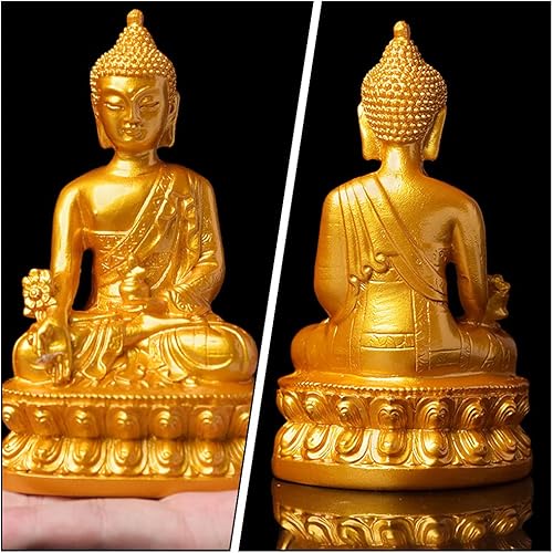 Miniatura 8 de Estatua de Buda Decoración de Buda Estatua de Buda Sentado Estatua de Resina Decoración de Bodhisattva Estatuas Decoración para el Hogar Estatua de