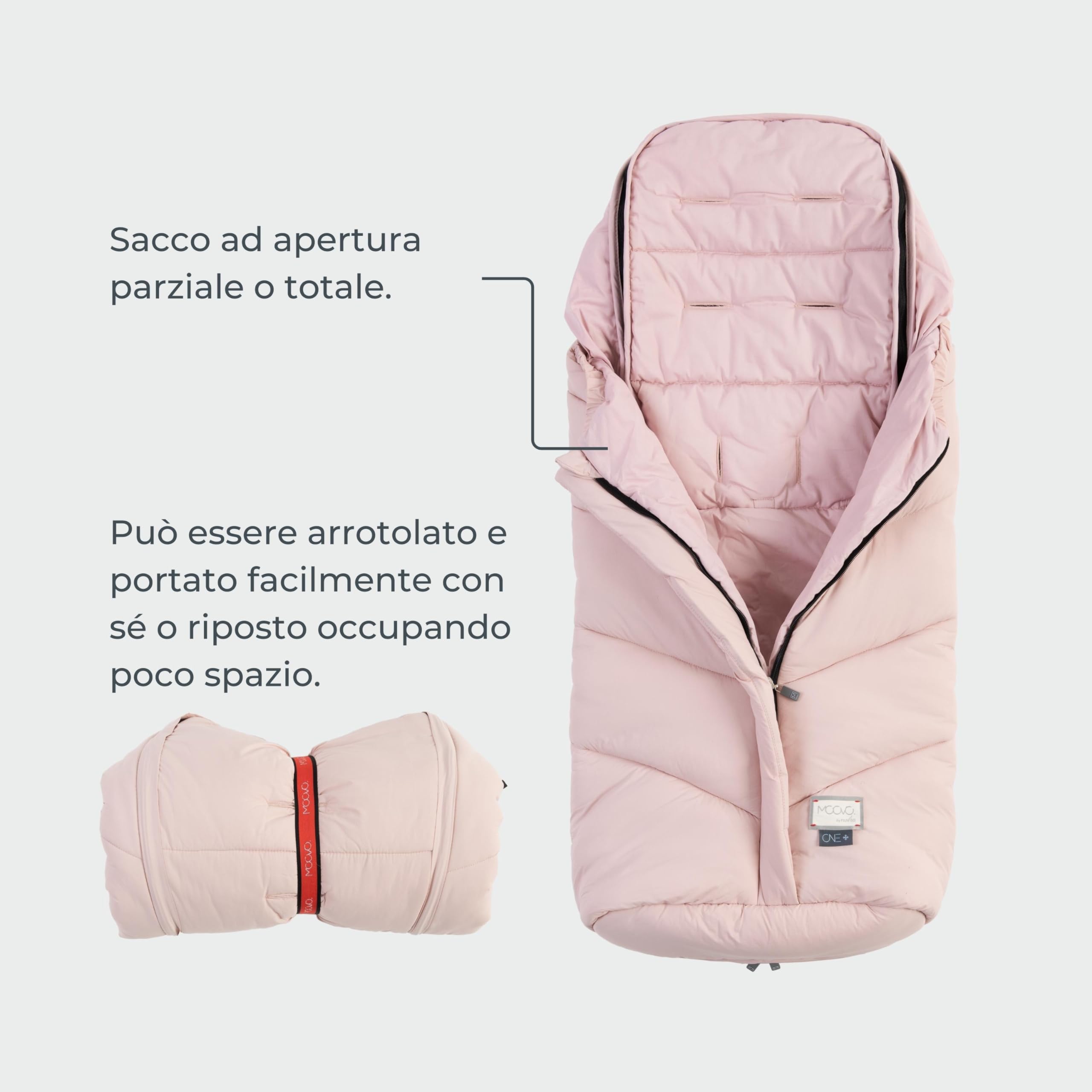 Nuvita 9925 Junior One+ | Saco universal para silla de paseo | Protección de 6 a 36 meses (100 cm)| Protección hasta -18 °C y resistente al viento | Negro