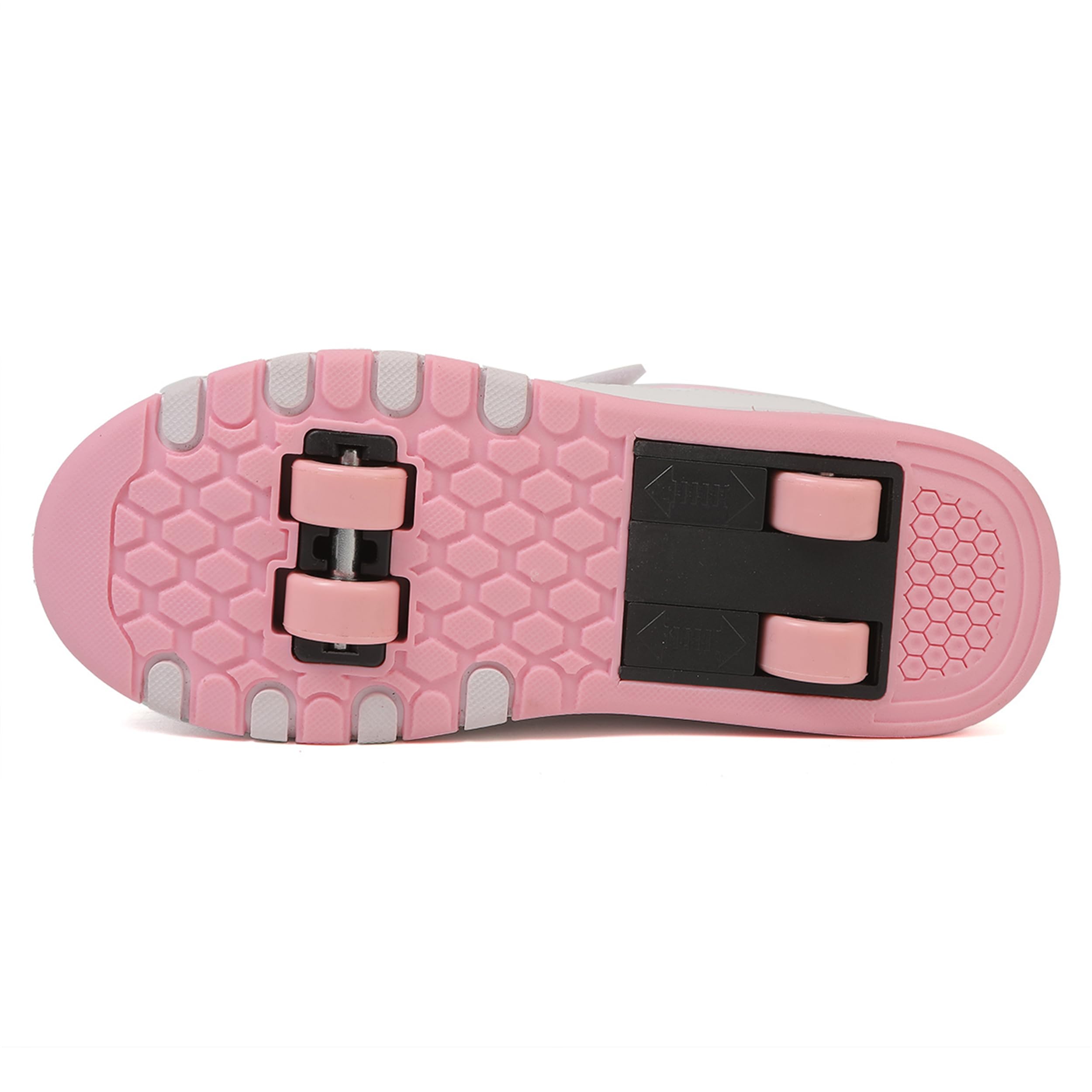Zapatos con Ruedas para niños y niñas, Zapatillas de Deporte al Aire Libre con Ruedas para niños, Zapatillas de Skateboard con 4 Ruedas Ajustables para Pascua, Cumpleaños, Navidad