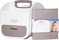 Vista 23 de Ubbi Estación de cambio de pañales portátil, organizador de almacenamiento de pañales, almacena pañales para bebés, toallitas y accesorios