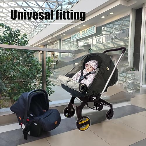 Miniatura 3 de Funda de asiento de automóvil para bebés de invierno, fundas de asiento de automóvil para bebé, protector universal para clima frío, fundas de