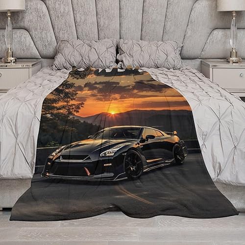 Miniatura 6 de FeoYoed Manta de franela ultra suave de forro polar, manta ligera y acogedora para decoración de habitación para sofá, dormitorio, ropa de cama de