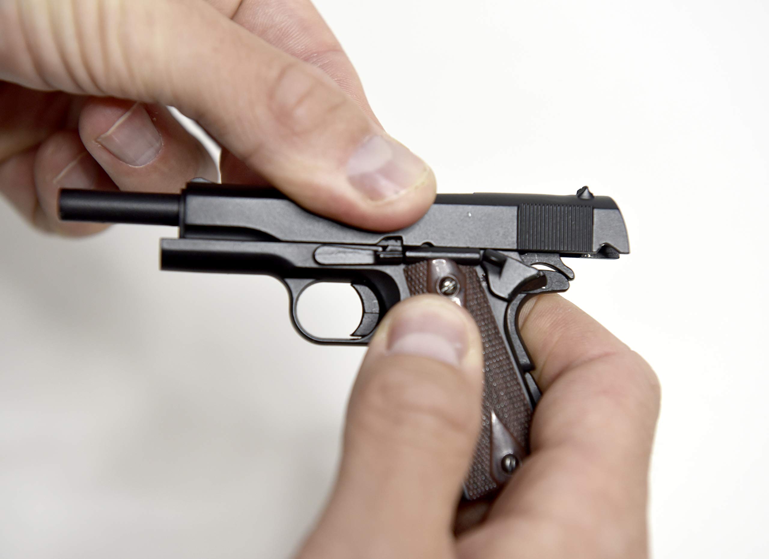 Buy GoatGuns Miniature 1911 Model Black 12.5 Scale Die Cast Metal Build Kit Online at