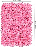 Vista 2 de FAIRYPAGODA - Paneles de pared de flores artificiales, 10 unidades, decoración de pared floral de seda con diseño de cuadrícula hueca para bodas