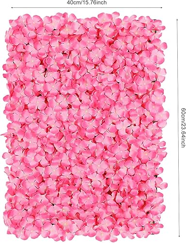 Miniatura 5 de Arreglo de flores artificiales para decoración de paredes paneles decorativos con hortensias artificiales para el hogar, fiestas, bodas, Navidad,