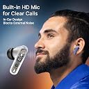 pTron Bassbuds Spark in-Ear TWS Earbuds with Stereo Sound, 40Hrs Playtime, Stereo Calls, Bluetooth V5.3 Headphones with Quick Pairing, Touch Control, Voice Assistant, Type C Charging & IPX5 (Blue) gallery image