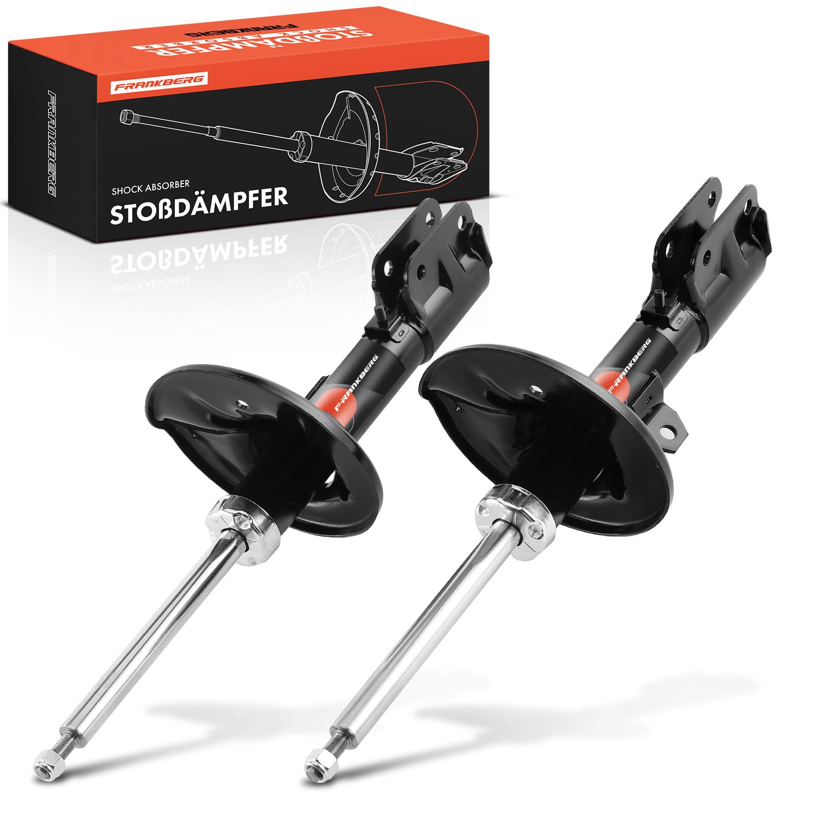Frankberg 2 amortiguadores delanteros de 557 mm a presión de gas 4060A121 | Compatible con: Grandis NAW