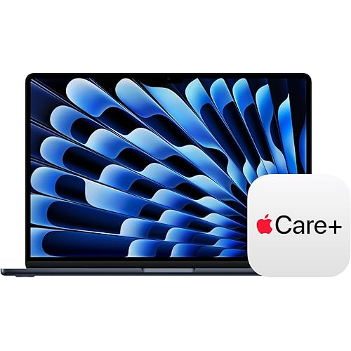 Apple 2026 MacBook Air 15-inch Laptop with M5 chip: Built for AI, 15.3-inch Display, 24GB Unified Memory, 1TB SSD, 12MP Center Stage Camera, Touch ID, Wi-Fi 7; Midnight with AppleCare+ (3 years)