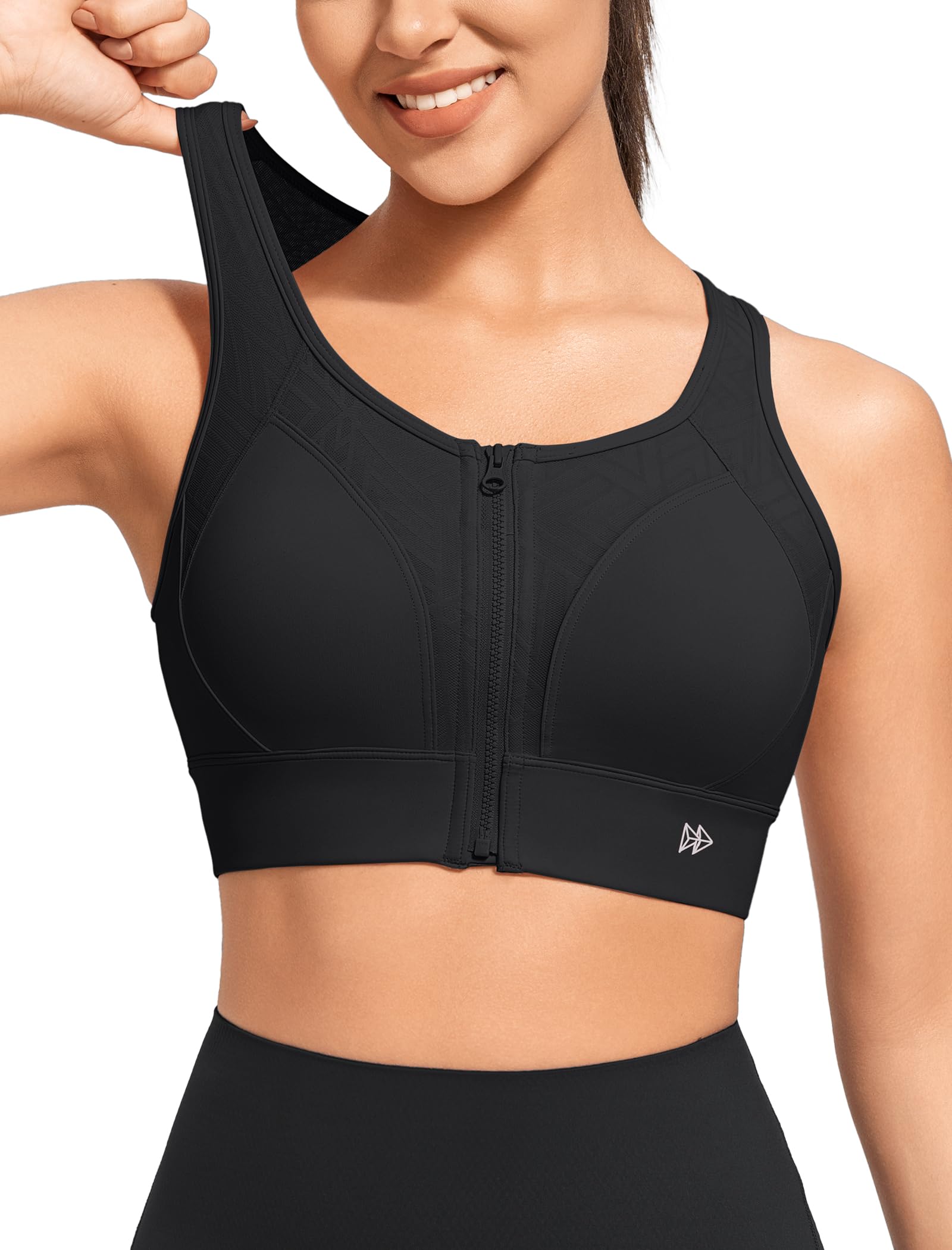Yvette High Impact Zip Front Bra