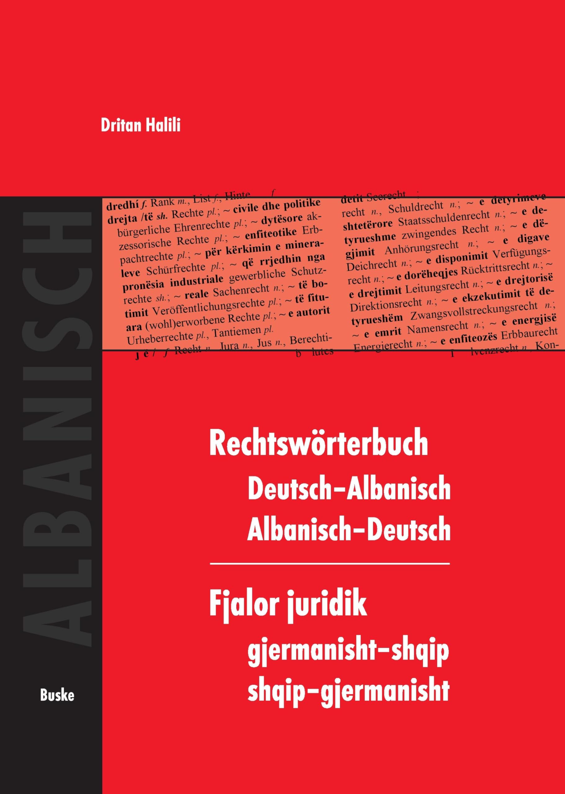 Rechtswörterbuch Deutsch–Albanisch / Albanisch–Deutsch