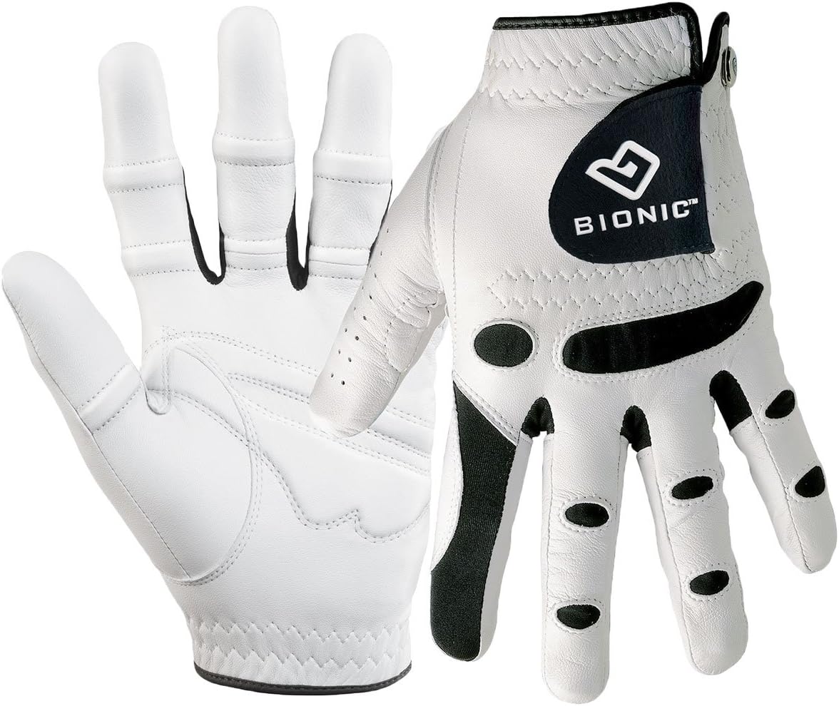 Mens StableGrip Leather Golf Gloves Orthopedic - LH