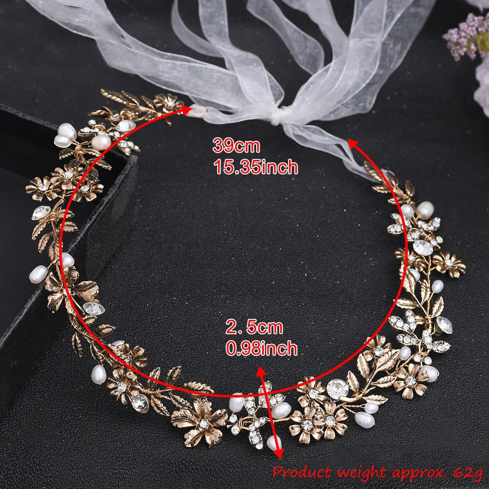 6 Stück Blumenkränze Für Haare - Blumen Haarreif Für Hochzeiten & Partys