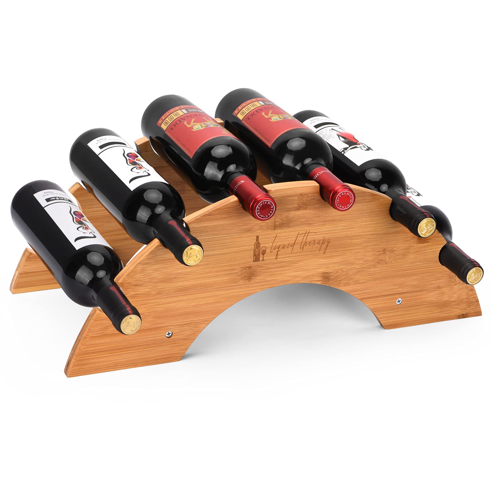 Buy Table Top Wine Rack Wooden/Bamboo Countertop Wine Rack for Wine