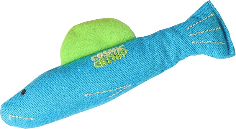 Our Pets 100-Percent North American Catnip Filled Fish Cat Toy (Interactive Cat Chew Toy), Annette (1050011546) | 100 Percent North American Catnip