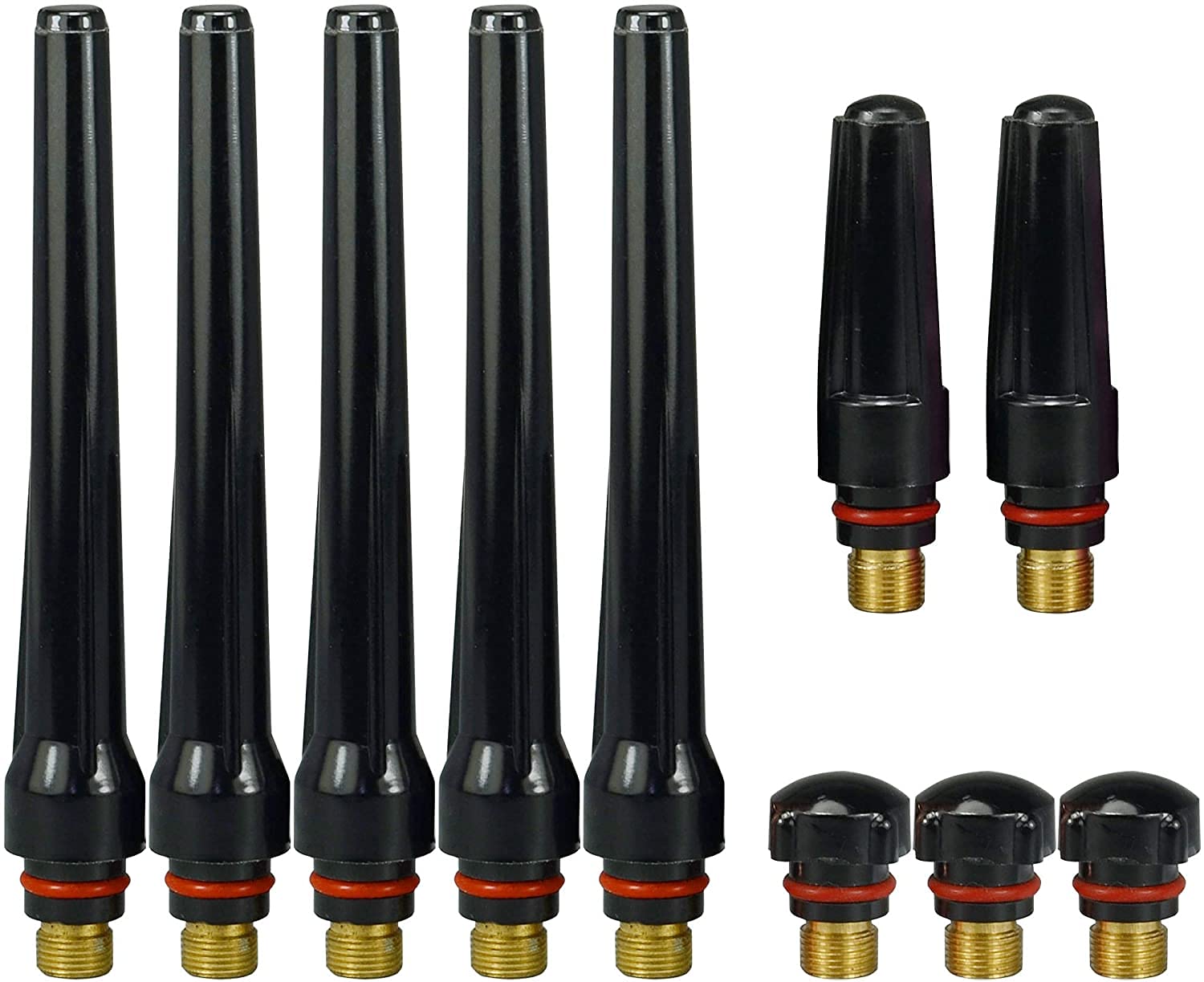 RIVERWELDTIG Back Cap 57Y02 57Y03 57Y04 Fit QQ300 PTA DB SR WP 17 18 26 TIG Welding Torch 10pcs