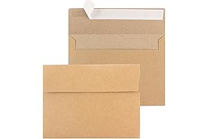 50 Pack Kraft Envelopes: The Perfect Choice for Your Invitations