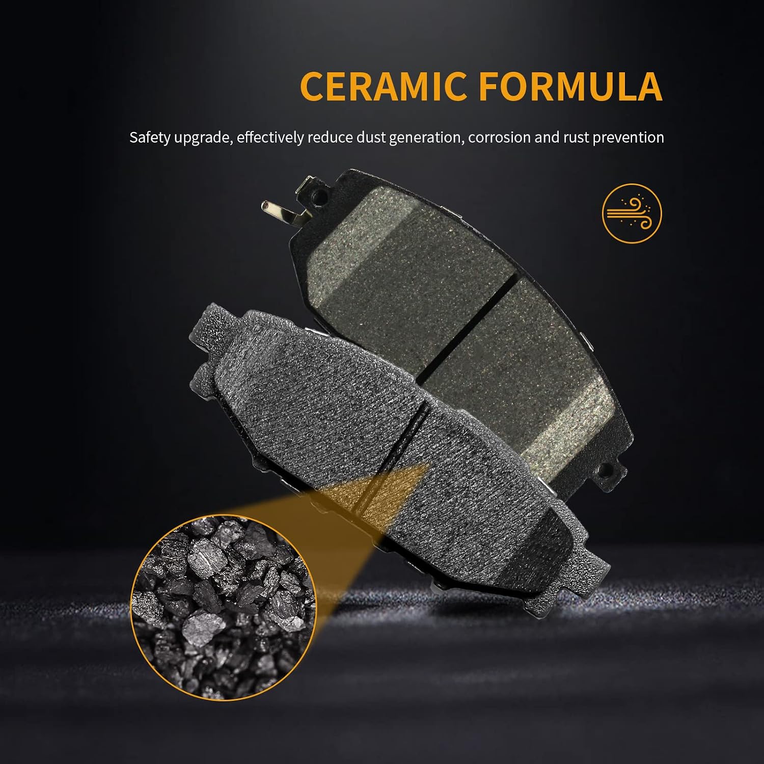 Front and Rear Disc Brake Pads Set Ceramic w/Hardware DS1539 DS1114 Replacement for Subaru Brz Forester Impreza Legacy Outback (Xv) Crosstrek / 2013 Scion Fr-S