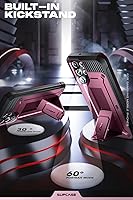 Vista 3 de SUPCASE Funda para Samsung Galaxy S22 Ultra con soporte, [Unicorn Beetle Pro] [2 marcos frontales]