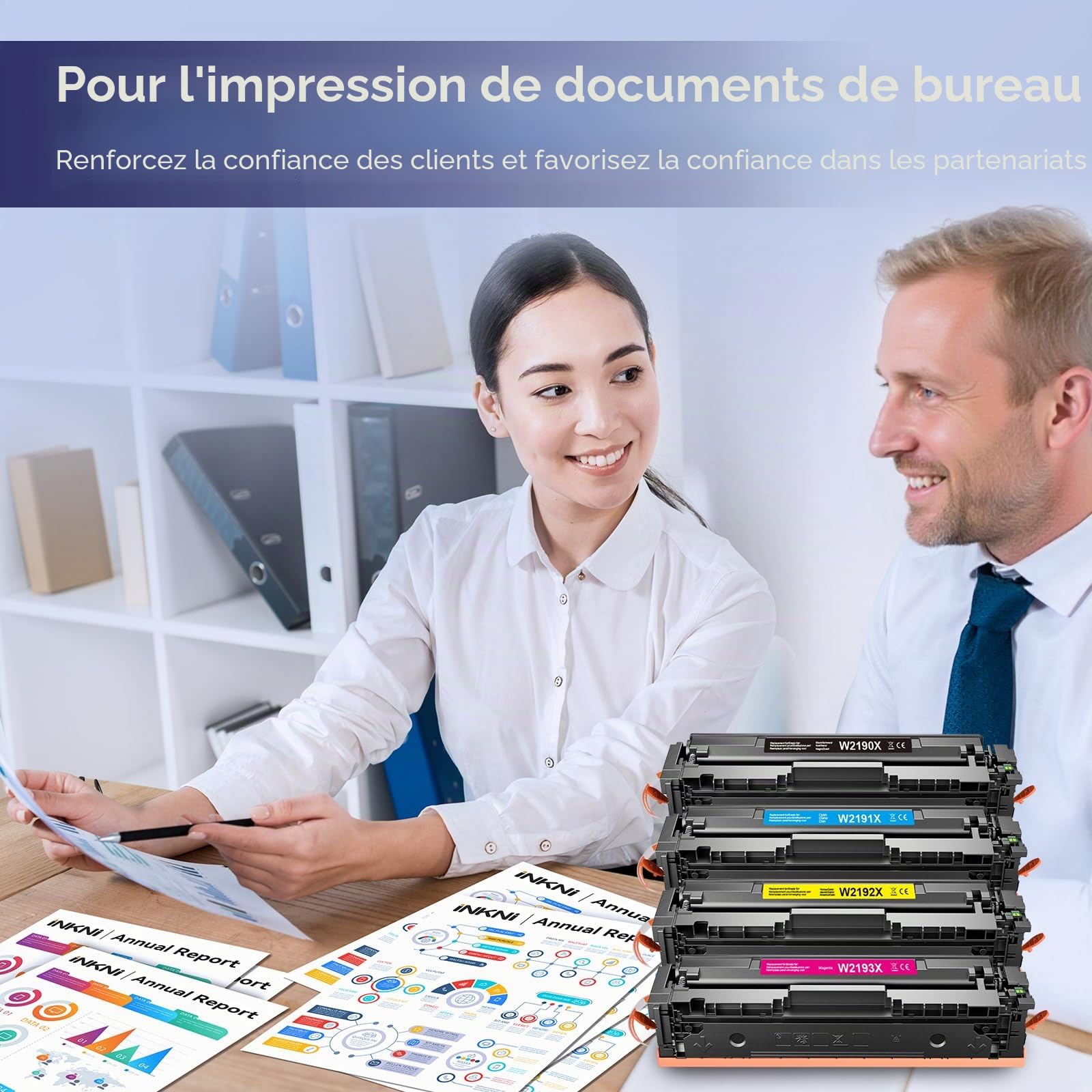 219X avec Puce Compatible avec HP 219X Toner Set MFP 3302FDWG Toner W2190X