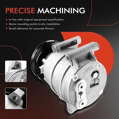 Miniatura 5 de A-Premium Compresor de aire acondicionado con embrague compatible con Chevrolet Corvette 5.7L 1997-2004