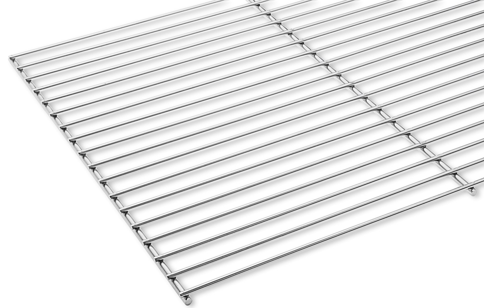 DEOS Griglia in Acciaio Inox Europeo AISI 304 48x35cm - Griglia Barbecue, Camino, Forno - Materiale Robusto Ø6+4mm - Perfetta per Barbecue da Balcone, Grigliare Carne e Verdure con Facilità