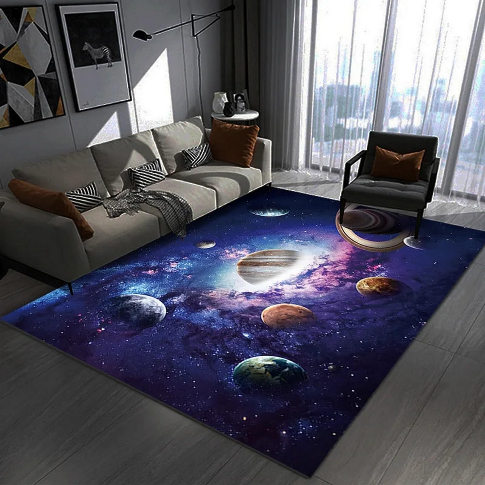 Tapis de chambre cosmos moderne et tapis salon doux pour un intérieur cocooning tendance