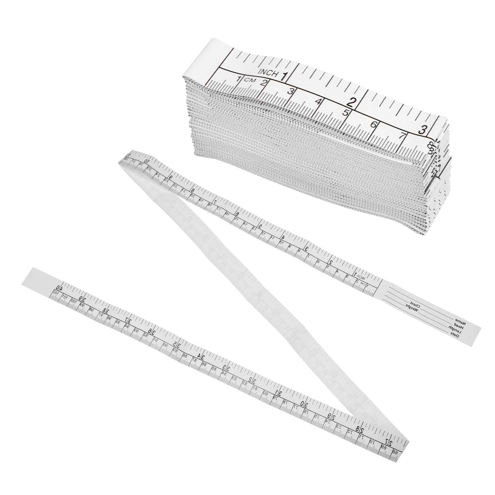 Toddmomy Mètre Ruban en Papier 1 Mètre Graduation Métrique et Pouces, 25 Pièces, Résistant la Décoloration, Mesure Précise pour Étudiants et Ingénieurs