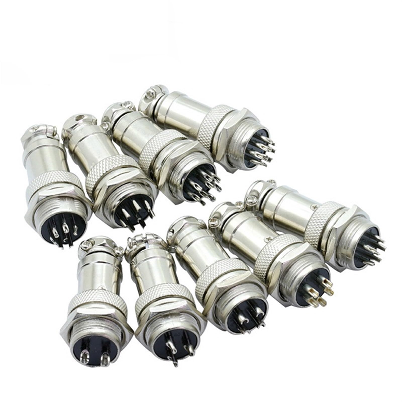GX16 2/3/4/5/6/7/8/9-poliger Stecker und Buchse, 16 mm, L70-78, kreisförmiger Luftfahrt-Stecker, Drahtplatte, XLR-Stecker (3-polig), 10 Sets