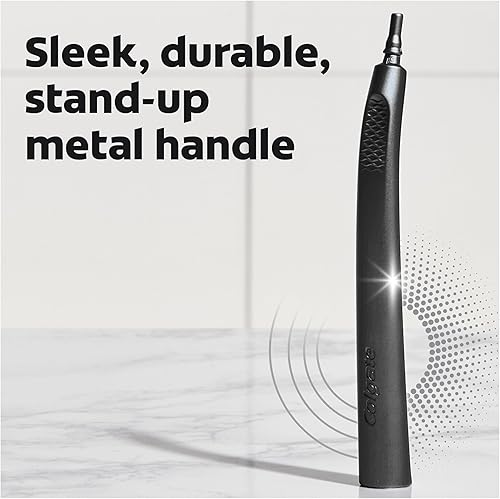 Miniatura 6 de Colgate Keep Charcoal - Kit de iniciación de cepillo de dientes con cabezal reemplazable, 2 cabezales de cepillo