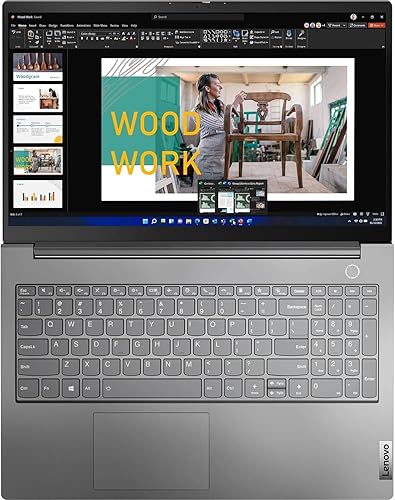 Miniatura 9 de Lenovo ThinkBook - Laptop empresarial de 15 Gen 4 (15.6 pulgadas FHD antirreflejo, Intel 10-Core i7-1255U, 40 GB de RAM, 1 TB SSD) cámara web 1080p,