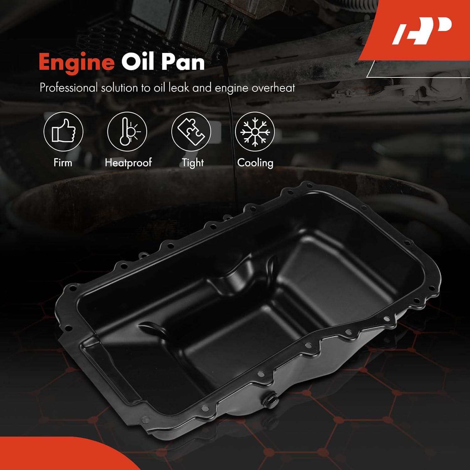 A-Premium Engine Oil Pan Sump with Drain Plug Compatible with Dodge Grand Caravan Caravan Dynasty Chrysler Town & Country New Yorker Imperial Plymouth Grand Voyager Voyager