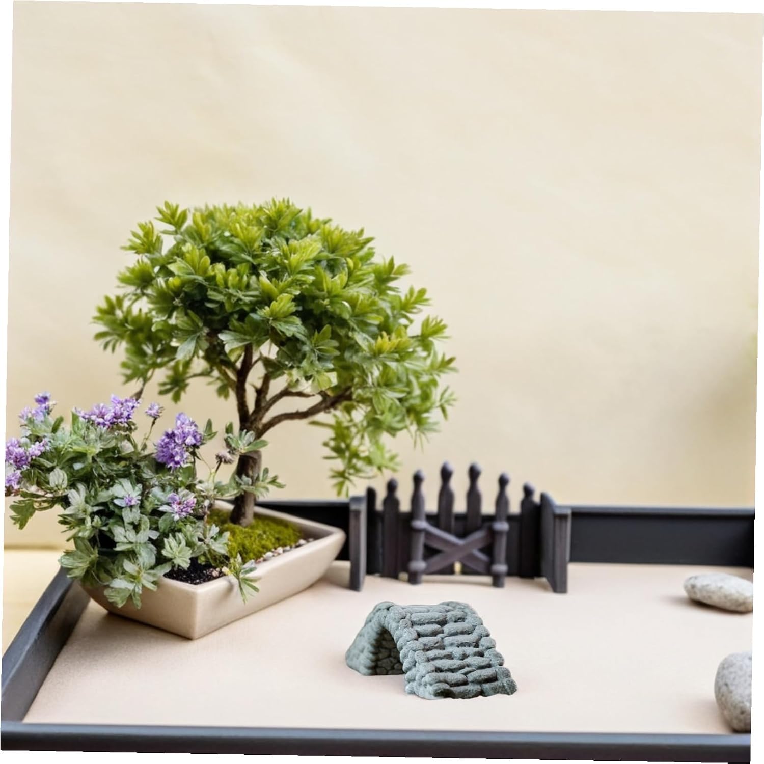 Garden Bridge Decor Miniature Resin Prop for Outdoor Garden Balcony Decor Addition to Farms Craftsmanship for Landscaping