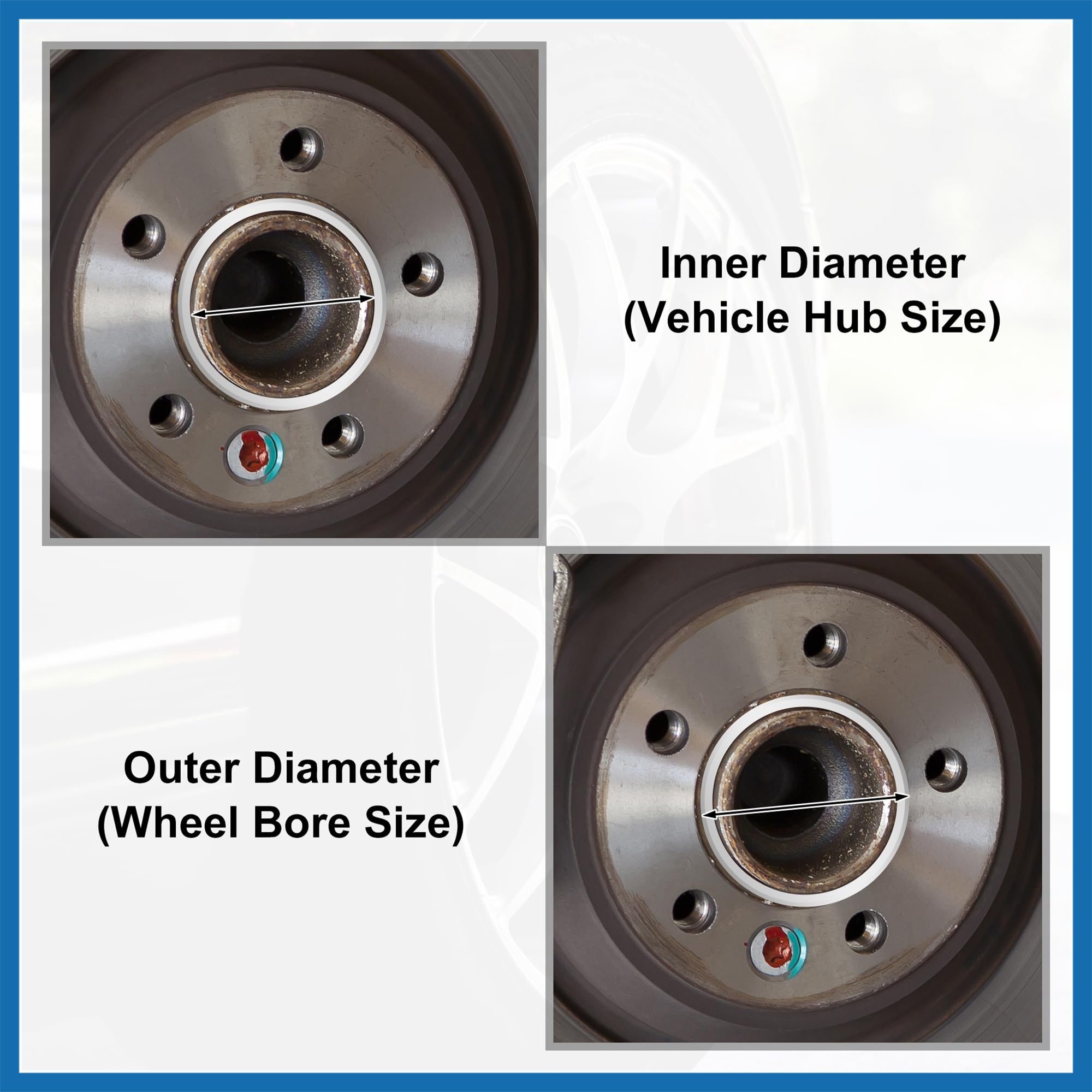 A ABSOPRO 4pz 73.1 a 67.1 mm Alluminio Lega Automobile Perno Anelli Centrici Sostituzione dell'articolo
