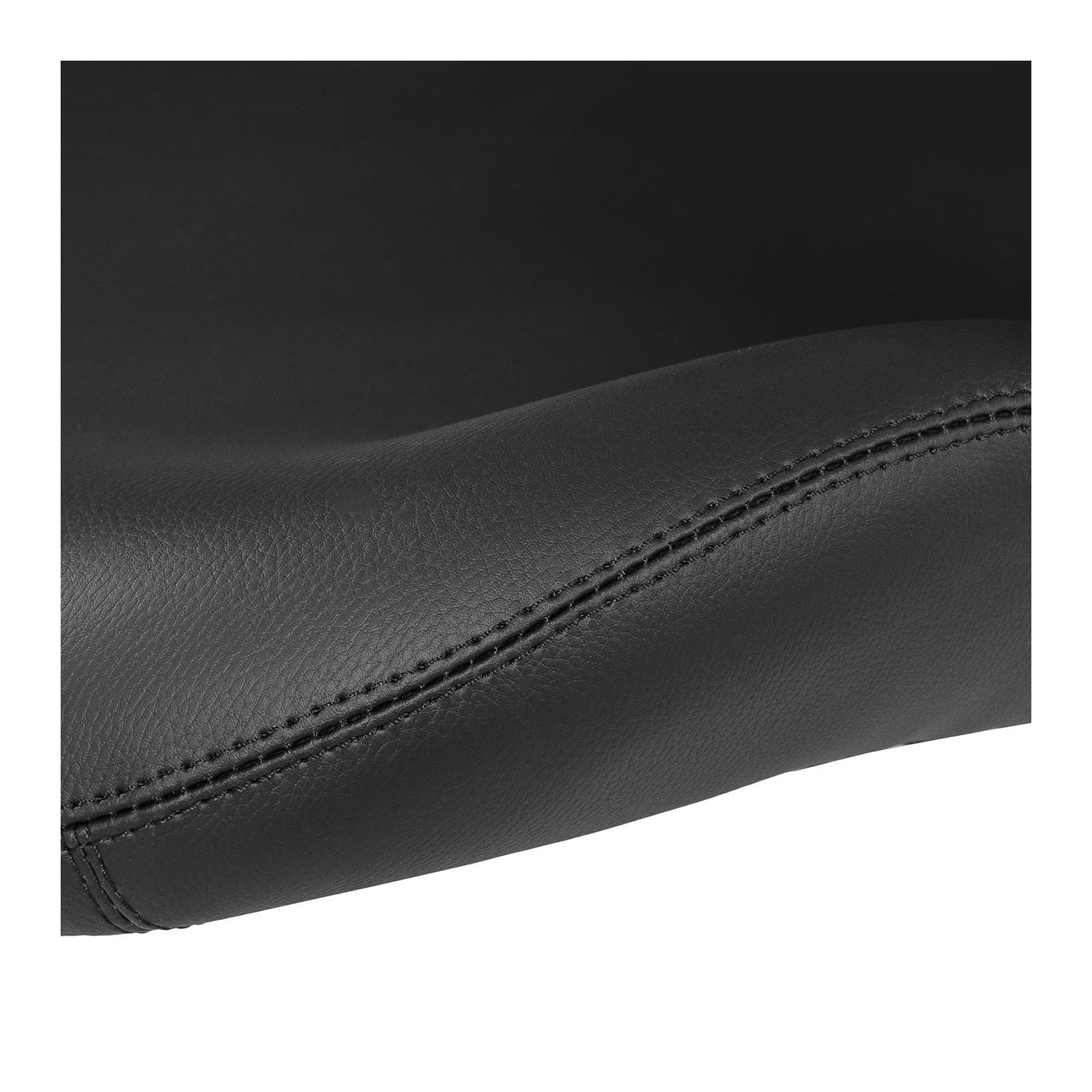Physa - Andria Black - Taburete de peluquería con Respaldo - Regulable 45 – 59 cm - Negro